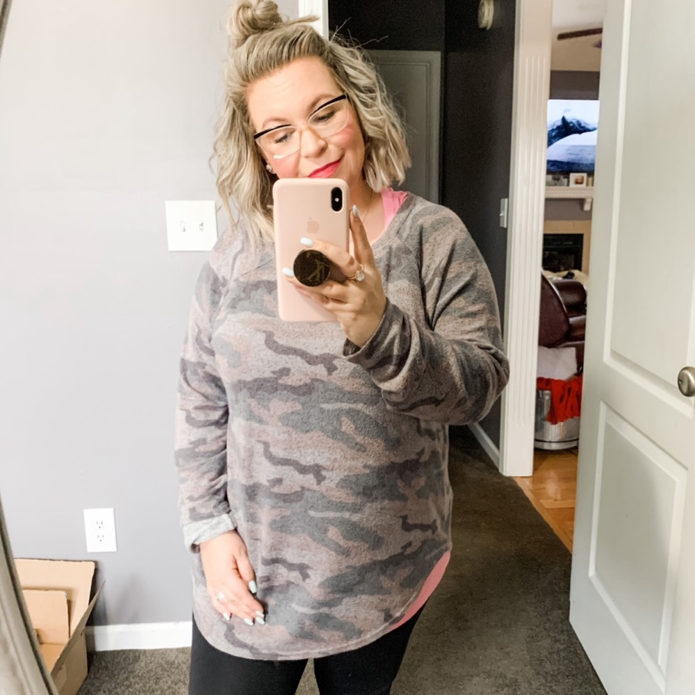 American Eagle Soft & Sexy Camo Tee